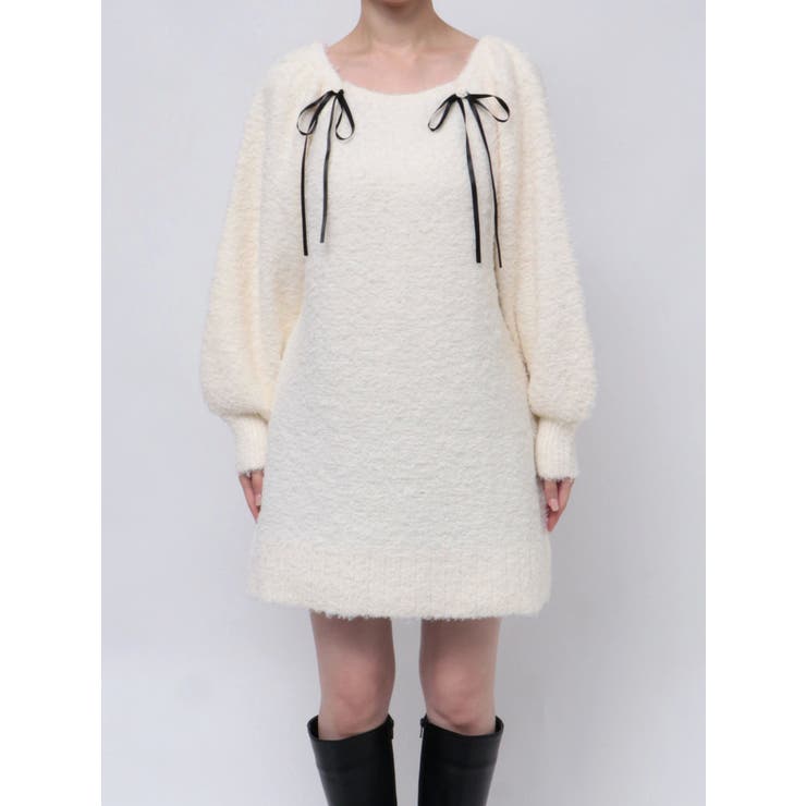 CURLY YARN MINI OP/カーリーヤーンミニワンピース | CALNAMUR | 詳細画像41 