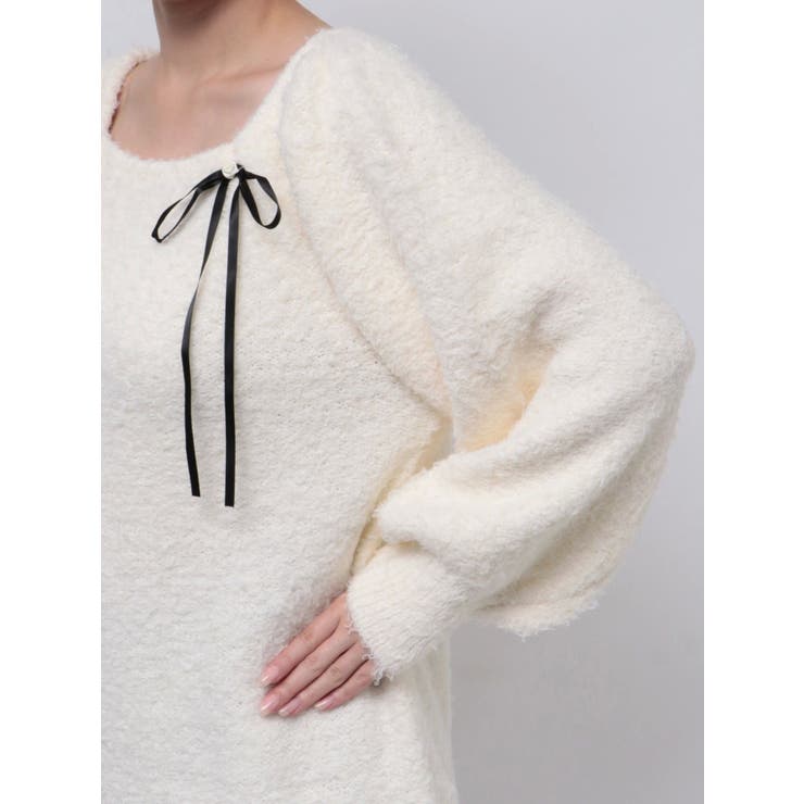 CURLY YARN MINI OP/カーリーヤーンミニワンピース | CALNAMUR | 詳細画像45 