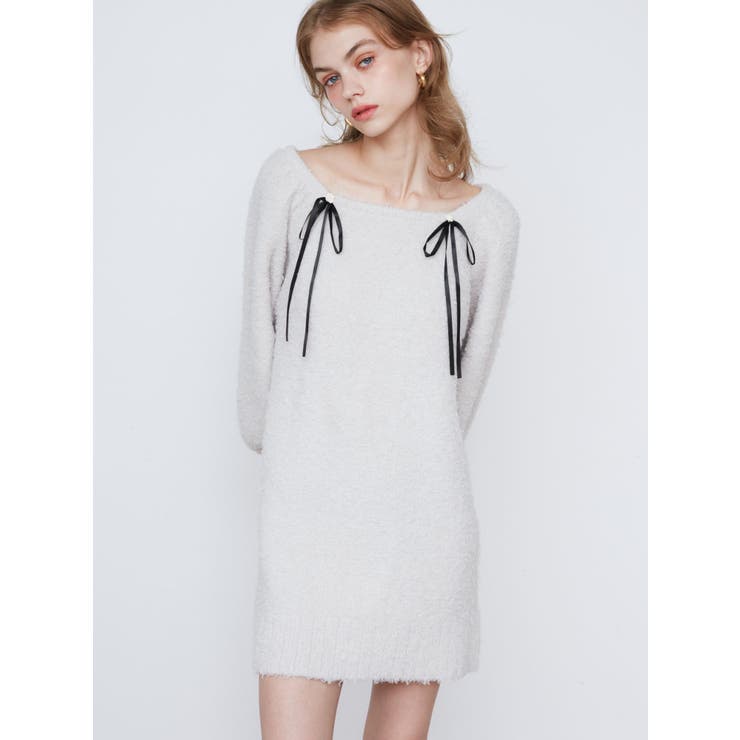 CURLY YARN MINI OP/カーリーヤーンミニワンピース | CALNAMUR | 詳細画像9 