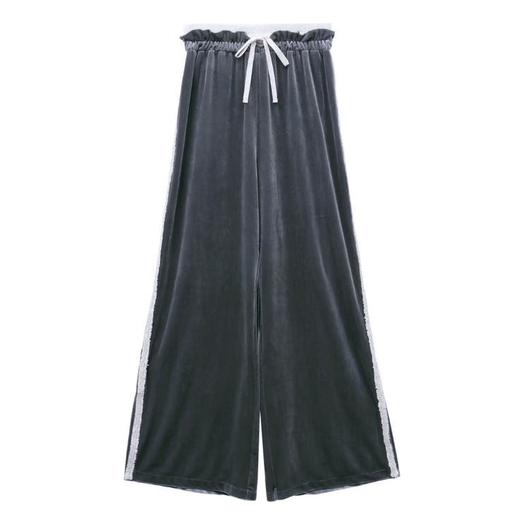 VELOUR PARL TRACK PANTS/ベロアパールトラックパンツ[品番