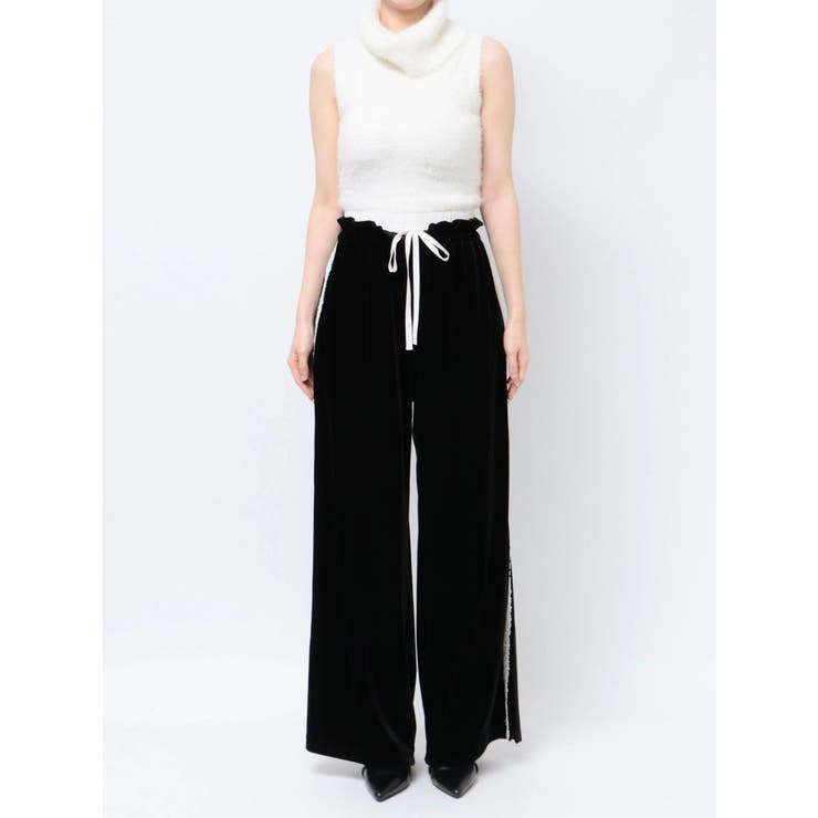 Up N' Down Velvet Track Pants - Black | Fashion Nova