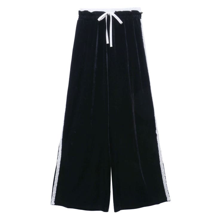 VELOUR PARL TRACK PANTS/ベロアパールトラックパンツ[品番