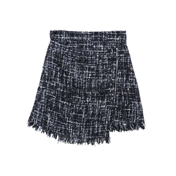 ブラック | TWEED SKIRT PANTS/ツイードスカートパンツ | CALNAMUR