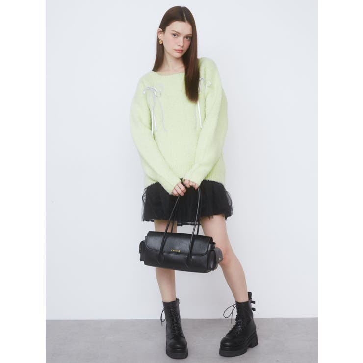 BOSTON RIBBON BAG/ボストンリボンバッグ[品番：MKSW0060347