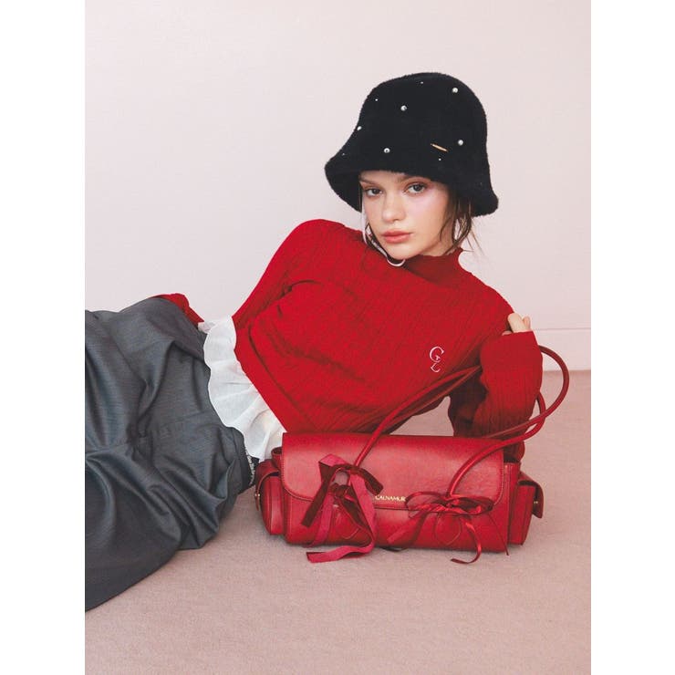 BOSTON RIBBON BAG/ボストンリボンバッグ[品番：MKSW0060347