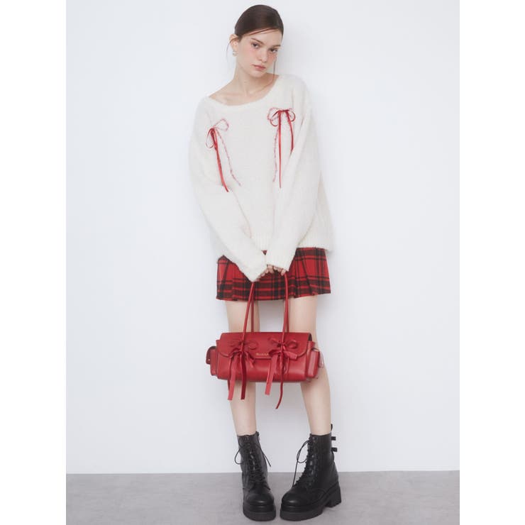 BOSTON RIBBON BAG/ボストンリボンバッグ[品番：MKSW0060347