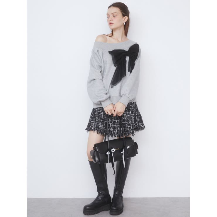 BOSTON RIBBON BAG/ボストンリボンバッグ[品番：MKSW0060347