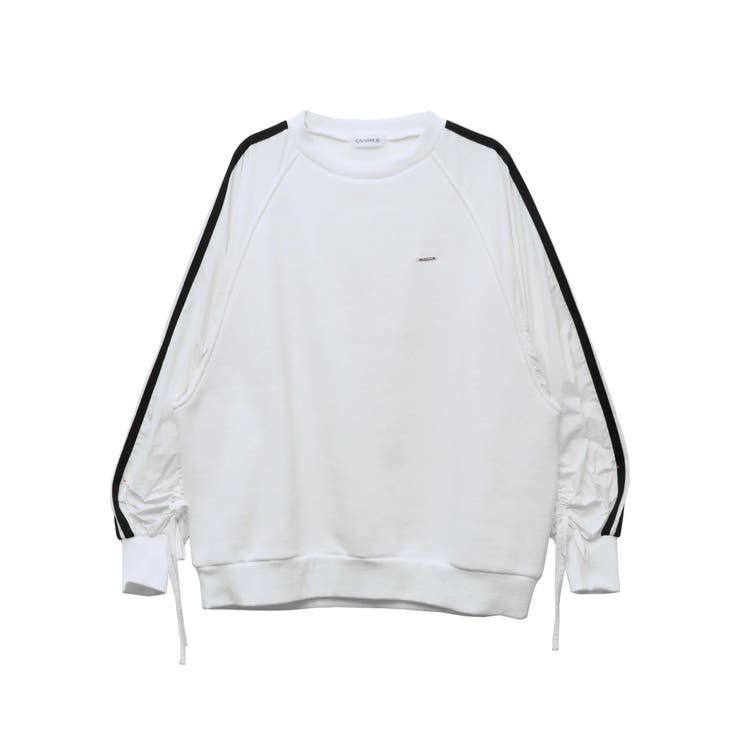 ホワイト | SLEEVE GATHER RIBBON | CALNAMUR