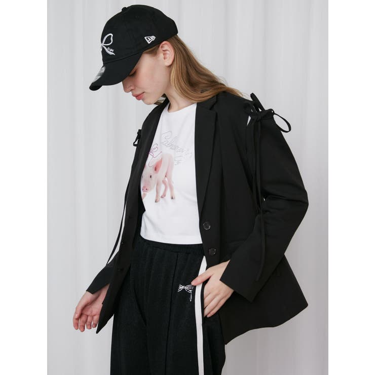 ブラック | 2WAY RIBBON JK/2WAYリボンジャケット | CALNAMUR