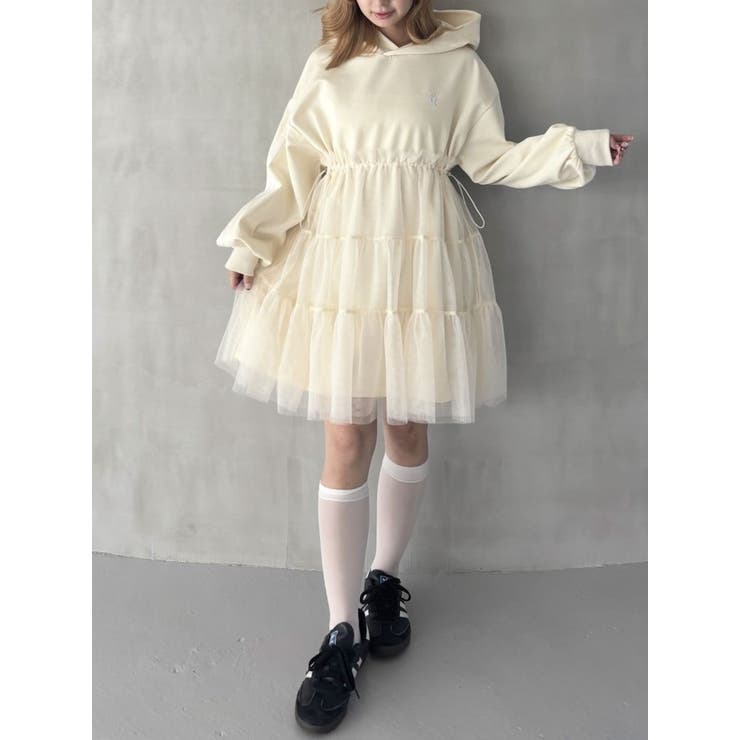 2WAY TULLE OVER[品番：MKSW0061790]｜CALNAMUR（カルナムール