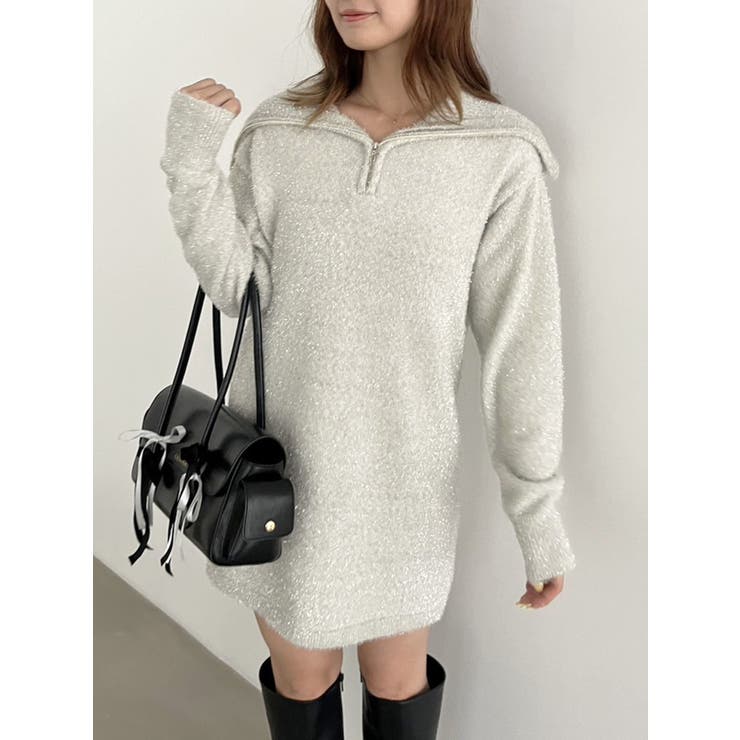 TWINKLE SHAGGY KNIT | CALNAMUR | 詳細画像1 