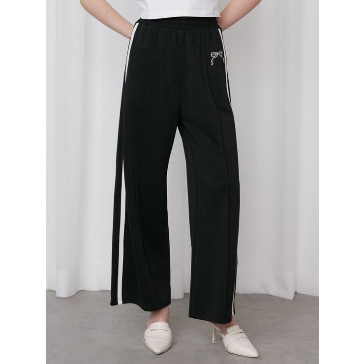 ブラック | SIDE LINE RIBBON | CALNAMUR