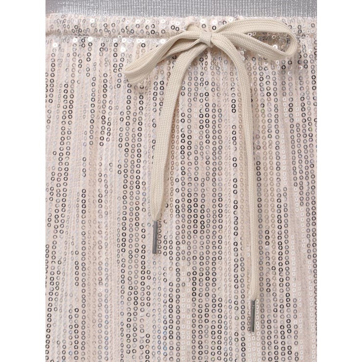 SPANGLE DRAWSTRINGS SK/スパンコールドロストスカート | CALNAMUR | 詳細画像28 