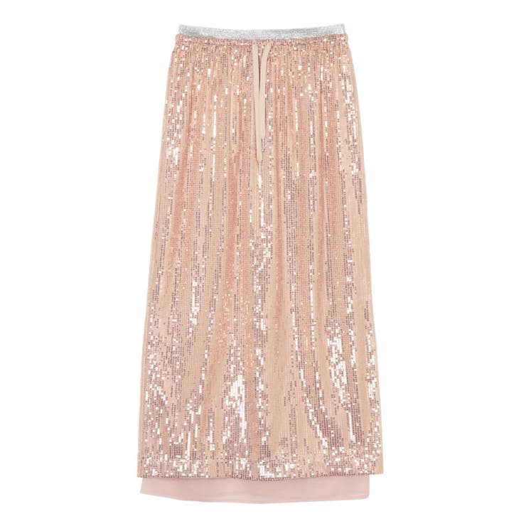 SPANGLE DRAWSTRINGS SK/スパンコールドロストスカート | CALNAMUR | 詳細画像29 