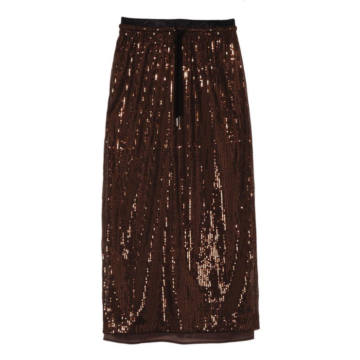 SPANGLE DRAWSTRINGS SK/スパンコールドロストスカート | CALNAMUR | 詳細画像30 