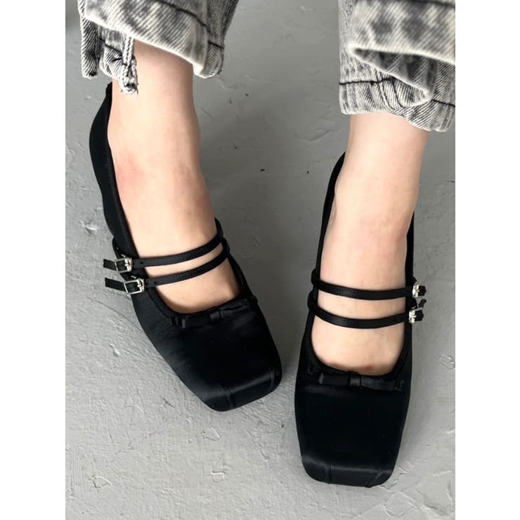 BALLET CHUNKY HEEL[品番：MKSW0061768]｜CALNAMUR（カルナムール