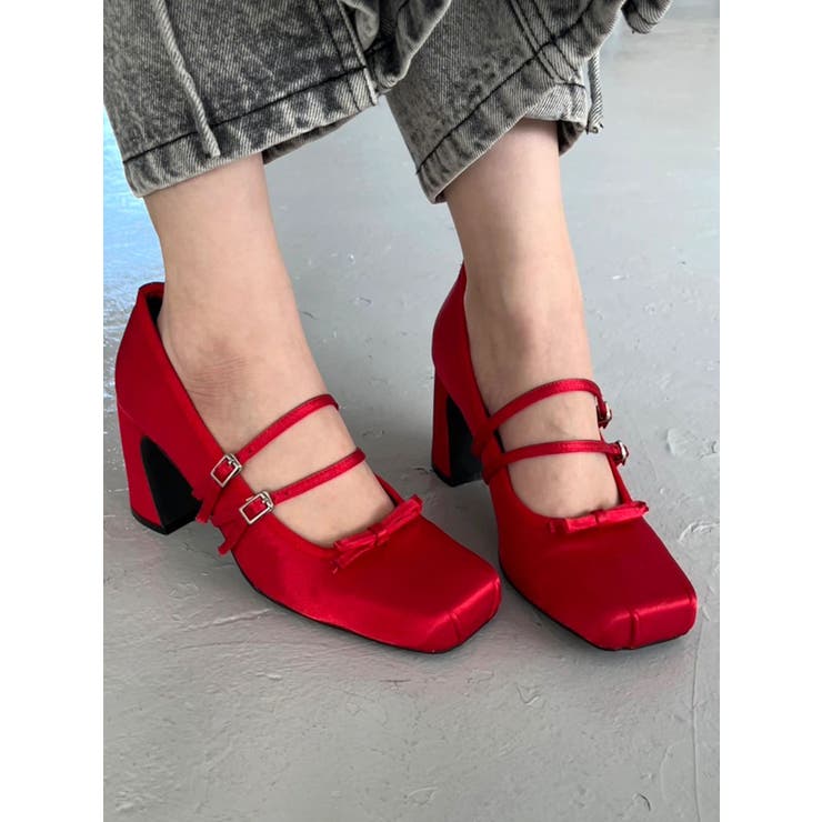 BALLET CHUNKY HEEL[品番：MKSW0061768]｜CALNAMUR（カルナムール