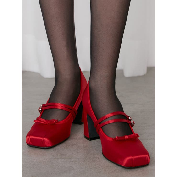 BALLET CHUNKY HEEL[品番：MKSW0061768]｜CALNAMUR（カルナムール
