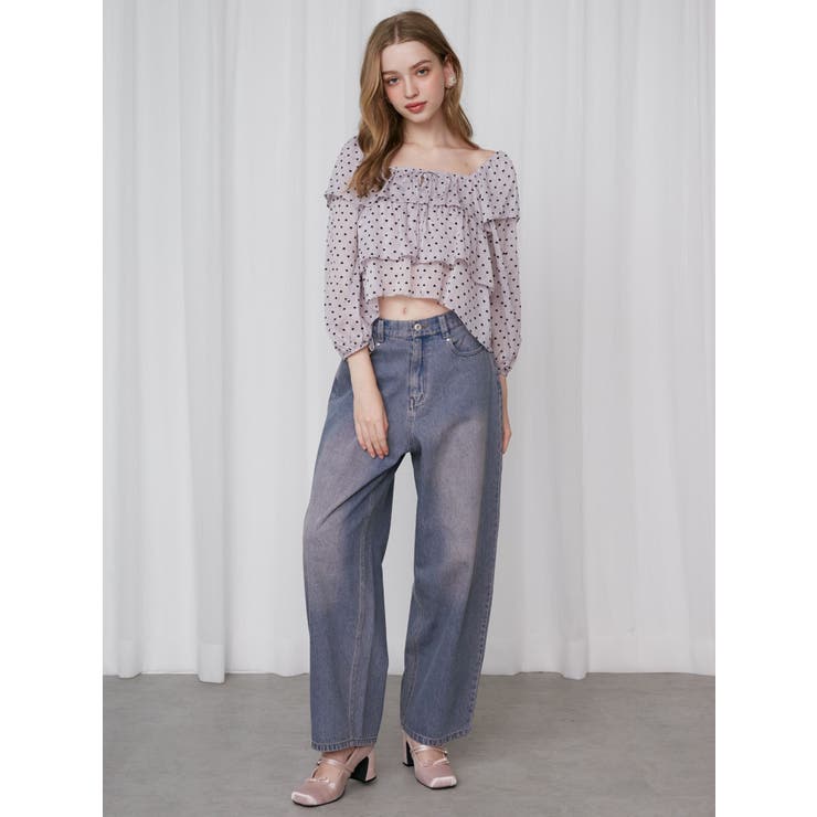 OVERDYE DENIM WIDE PT/オーバーダイデニムワイドパンツ | CALNAMUR | 詳細画像12 