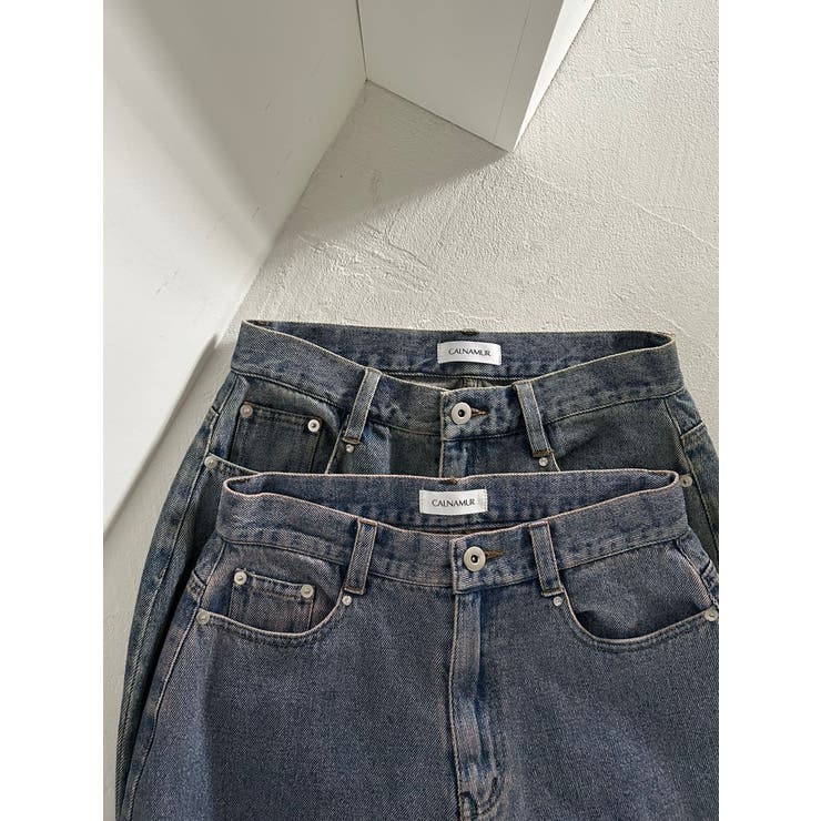 OVERDYE DENIM WIDE PT/オーバーダイデニムワイドパンツ | CALNAMUR | 詳細画像13 