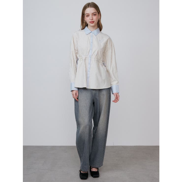 OVERDYE DENIM WIDE PT/オーバーダイデニムワイドパンツ | CALNAMUR | 詳細画像14 