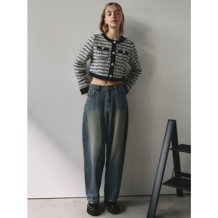 OVERDYE DENIM WIDE PT/オーバーダイデニムワイドパンツ | CALNAMUR | 詳細画像3 