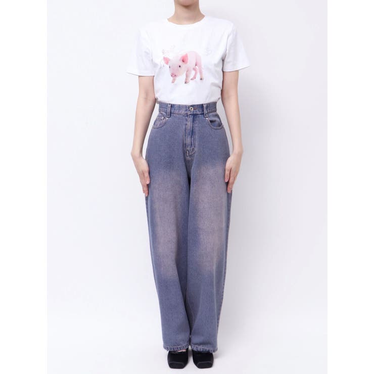 OVERDYE DENIM WIDE PT/オーバーダイデニムワイドパンツ | CALNAMUR | 詳細画像30 