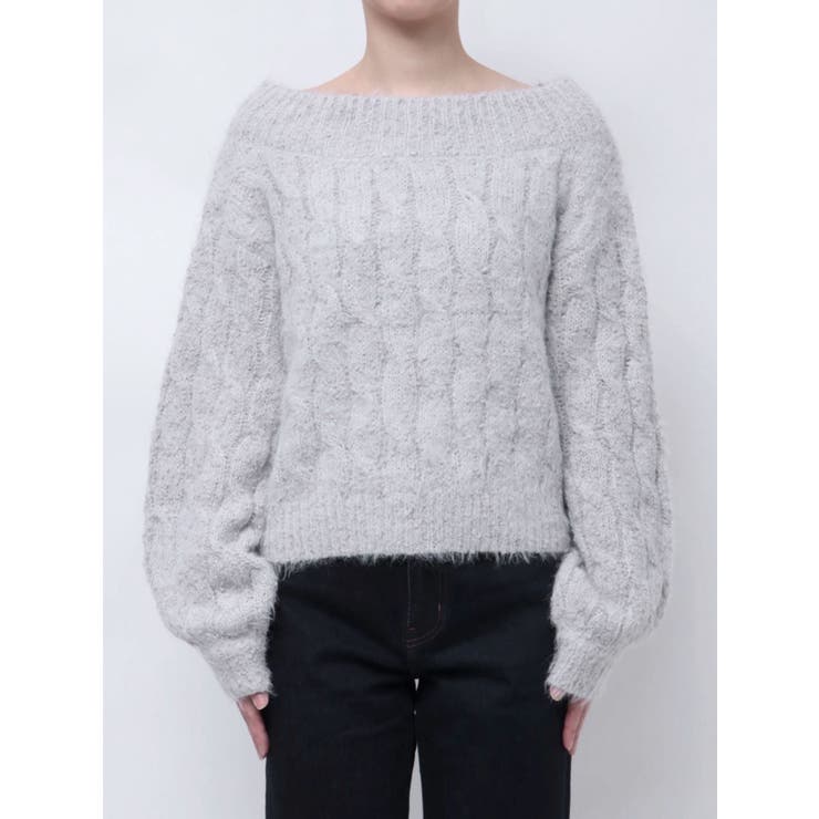 2WAY MIX YARN CABLE KNIT/２WAYヤーンケーブルニット | CALNAMUR | 詳細画像17 