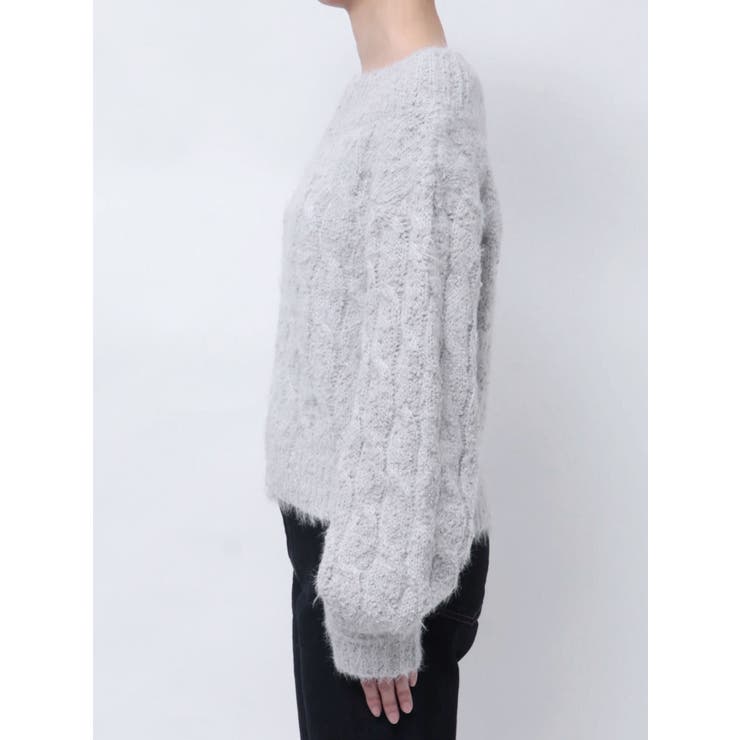 2WAY MIX YARN CABLE KNIT/２WAYヤーンケーブルニット | CALNAMUR | 詳細画像18 