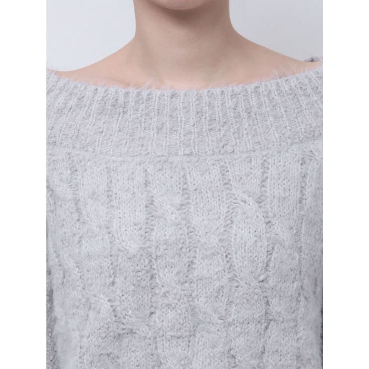 2WAY MIX YARN CABLE KNIT/２WAYヤーンケーブルニット | CALNAMUR | 詳細画像20 