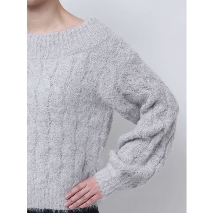 2WAY MIX YARN CABLE KNIT/２WAYヤーンケーブルニット | CALNAMUR | 詳細画像21 