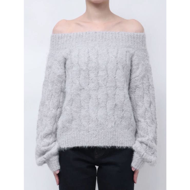 2WAY MIX YARN CABLE KNIT/２WAYヤーンケーブルニット | CALNAMUR | 詳細画像25 