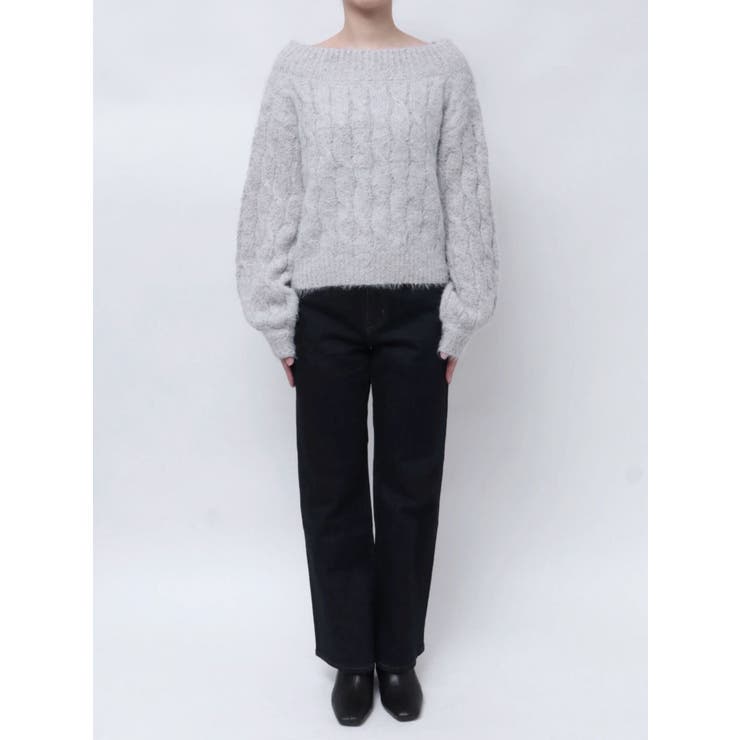 2WAY MIX YARN CABLE KNIT/２WAYヤーンケーブルニット | CALNAMUR | 詳細画像26 
