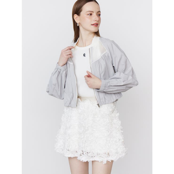 SHEER SHORT BLOUSON/シアーショートブルゾン[品番：MKSW0063723