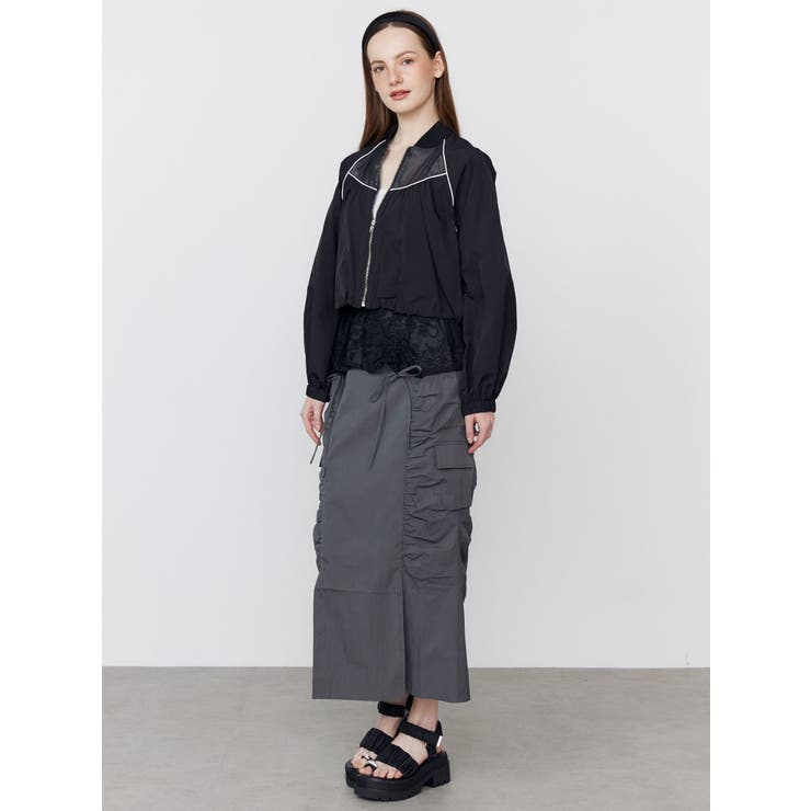 SHEER SHORT BLOUSON/シアーショートブルゾン | CALNAMUR | 詳細画像50 