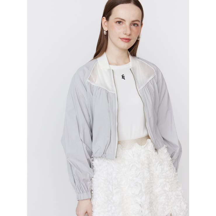 SHEER SHORT BLOUSON/シアーショートブルゾン[品番：MKSW0063723