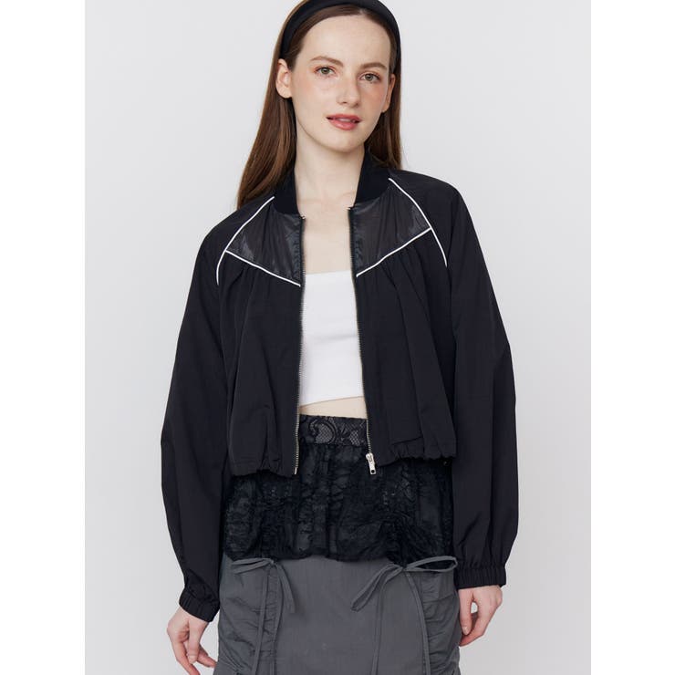 SHEER SHORT BLOUSON/シアーショートブルゾン[品番：MKSW0063723