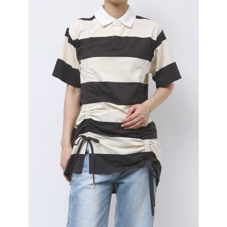 チャコールグレー | 2WAY DRAWSTRING CUT OP/2WAYドロストカットワンピース | CALNAMUR