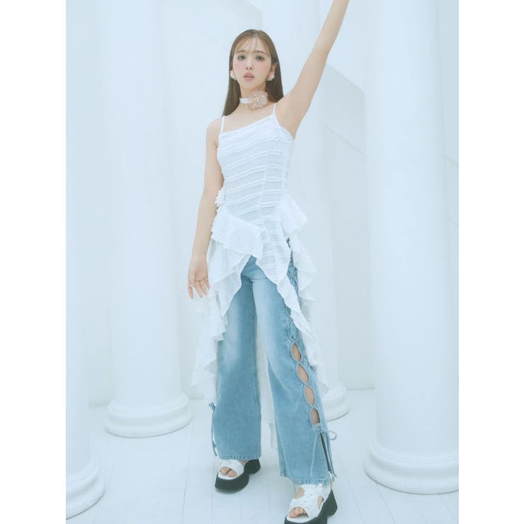 ROSE ASYMMETRIC HEM | CALNAMUR | 詳細画像3 