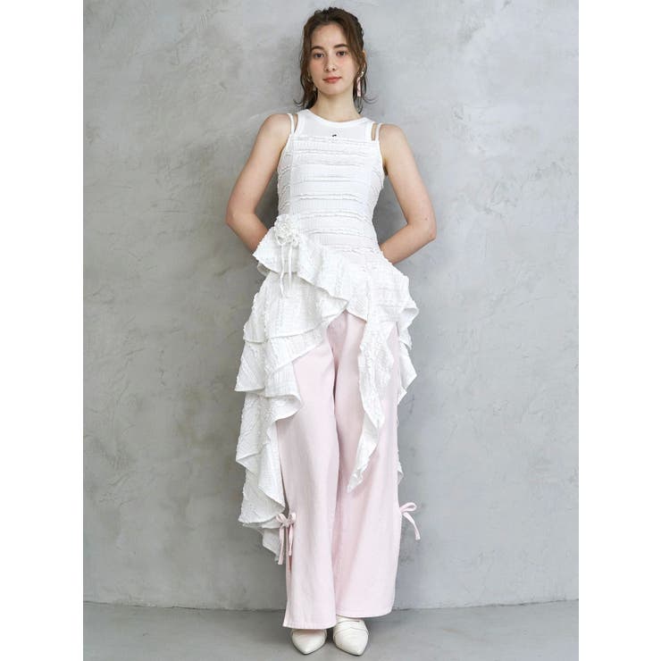ROSE ASYMMETRIC HEM | CALNAMUR | 詳細画像7 
