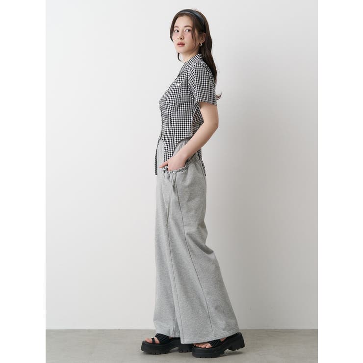 シェリエ sheller gingham check セットアップ