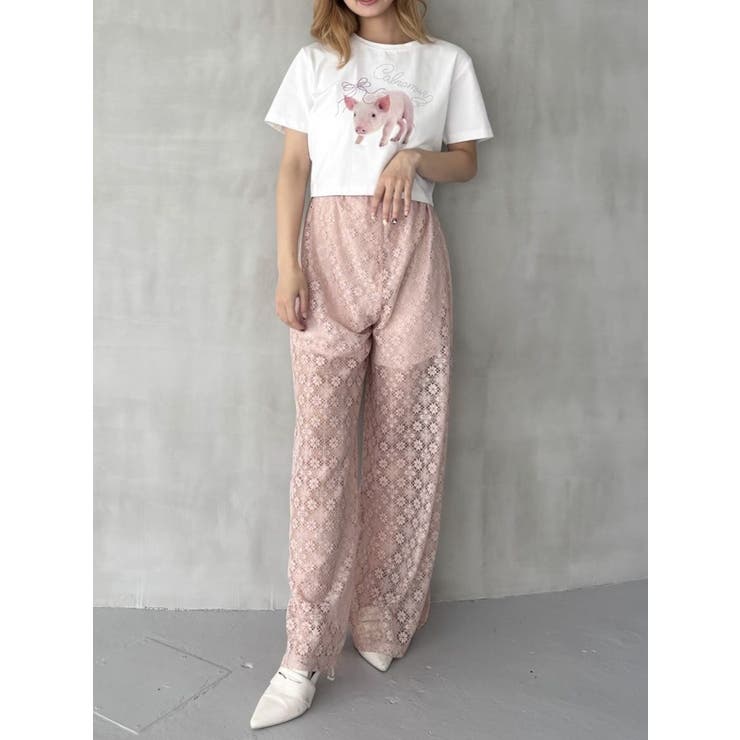 LACE LAYERED SKPT/レースレイヤードスカートパンツ | CALNAMUR | 詳細画像20 