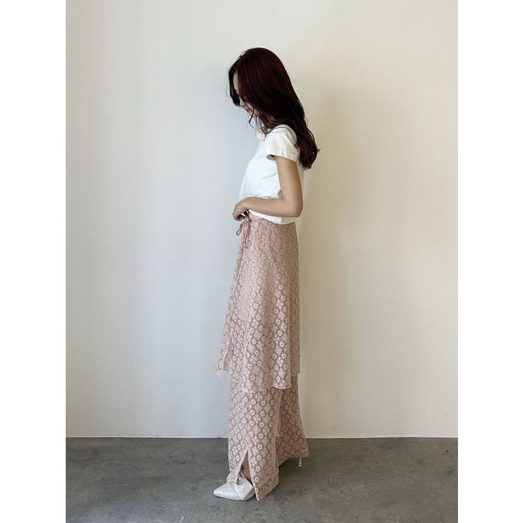 LACE LAYERED SKPT/レースレイヤードスカートパンツ | CALNAMUR | 詳細画像28 