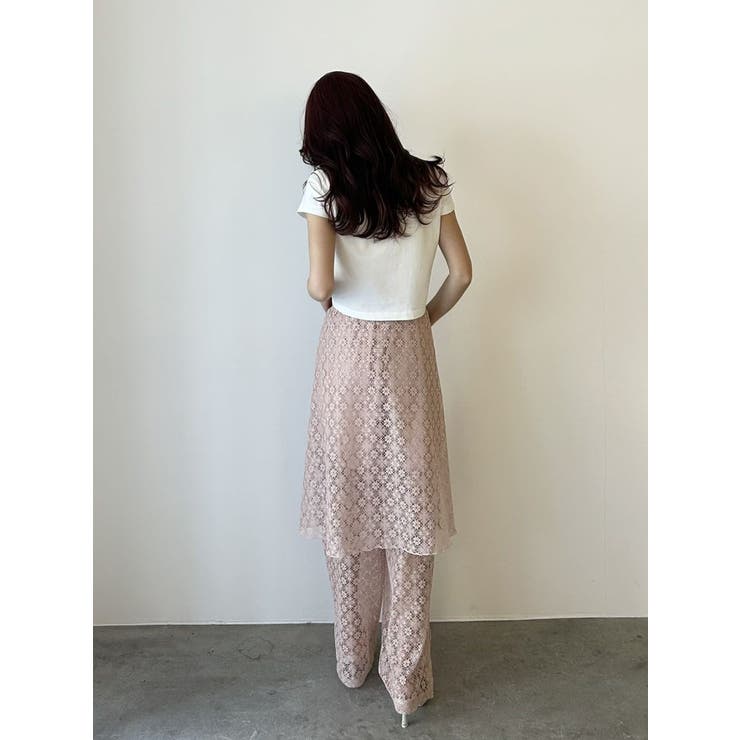 LACE LAYERED SKPT/レースレイヤードスカートパンツ | CALNAMUR | 詳細画像29 