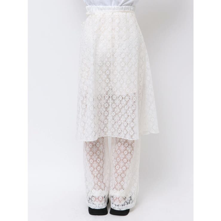LACE LAYERED SKPT/レースレイヤードスカートパンツ | CALNAMUR | 詳細画像32 