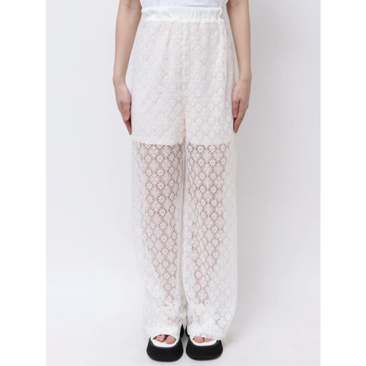 LACE LAYERED SKPT/レースレイヤードスカートパンツ | CALNAMUR | 詳細画像37 