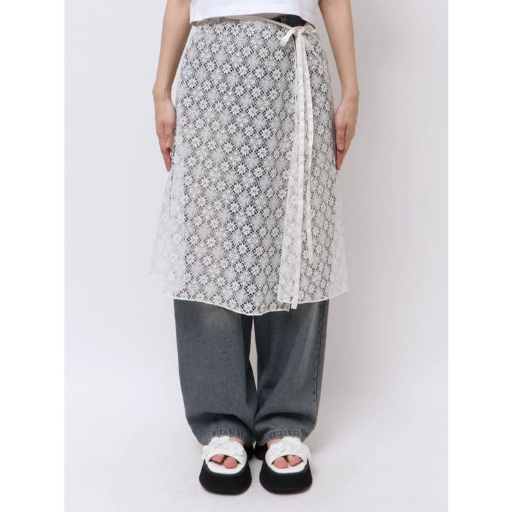 LACE LAYERED SKPT/レースレイヤードスカートパンツ | CALNAMUR | 詳細画像39 