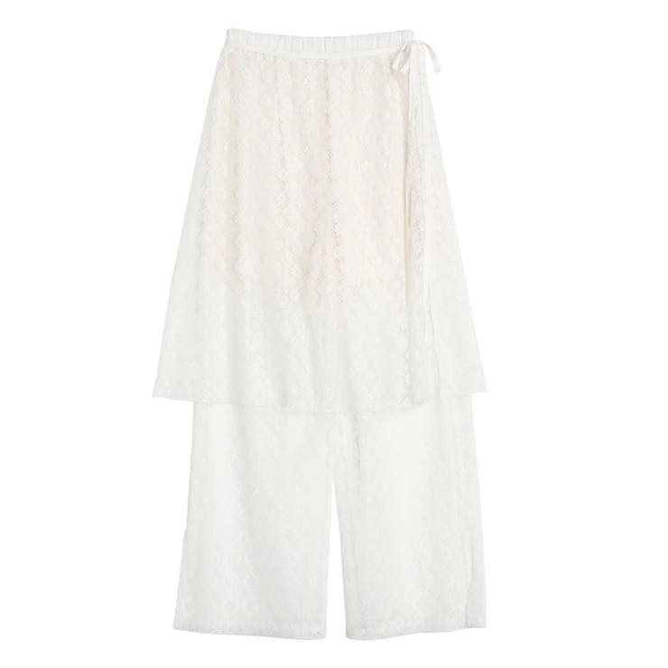 LACE LAYERED SKPT/レースレイヤードスカートパンツ | CALNAMUR | 詳細画像46 