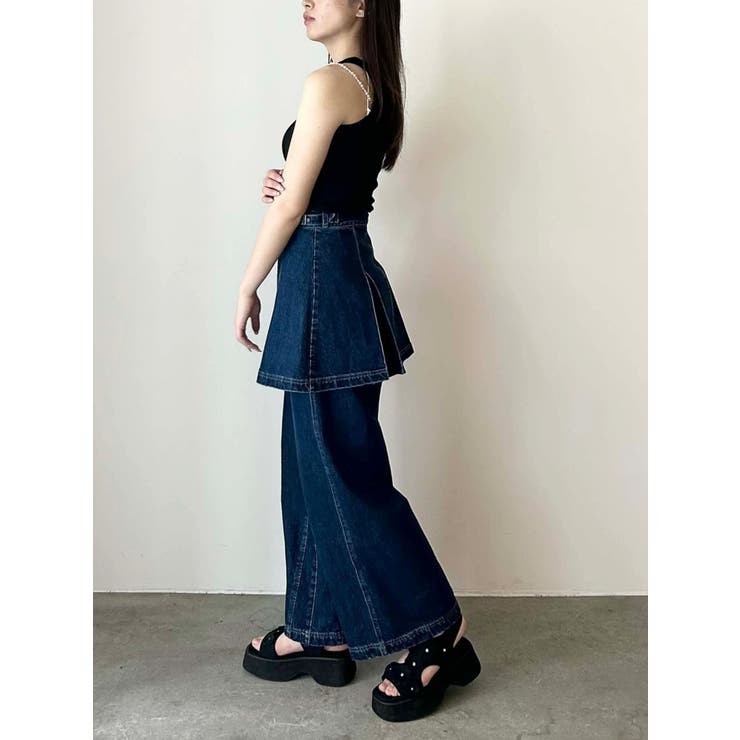 DENIM TUCK MINI SK/デニムタックミニスカート | CALNAMUR | 詳細画像17