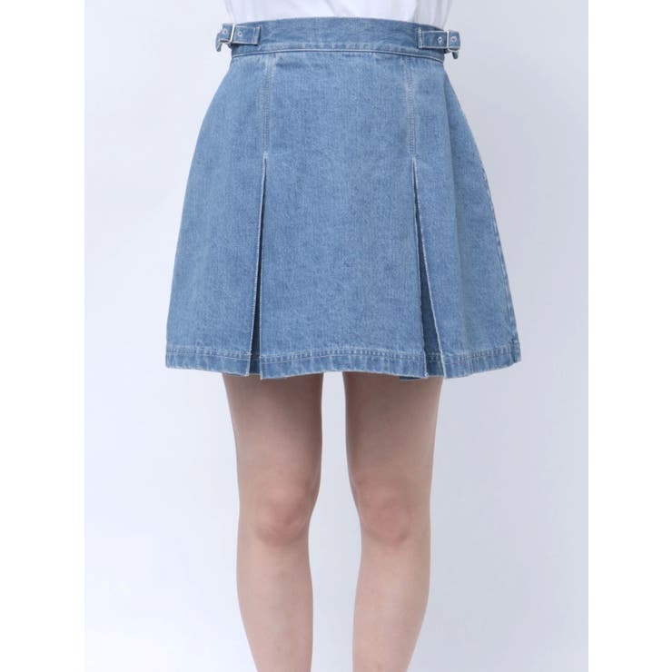 DENIM TUCK MINI SK/デニムタックミニスカート | CALNAMUR | 詳細画像18
